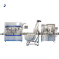 china laundry chemical liquid integrated automatic bottle essential oil small honey perfume can filling production line machine